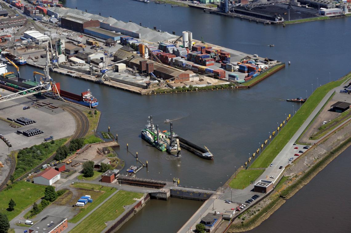 Detail Harbour of Bremen